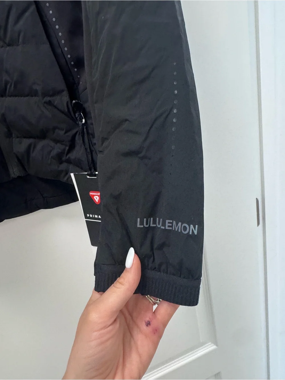 lululemon athletica Black Hooded Quilted Puffer Jacket